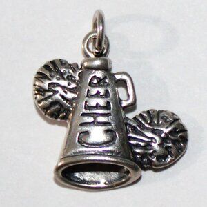 Sterling Silver Cheer Megaphone Charm